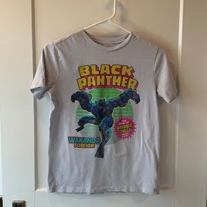 Old Navy kids blue black panther tee